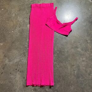 House of cb Women's Pink Skirt Set